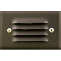 Dabmar Lighting Dabmar Lighting LV617-BZ Cast Aluminum Recessed Louvered Brick; Step & Wall Light; Bronze - 1.95 x 4.83 x 3.10 in. LV617-BZ